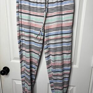 Secret Treasures Medium Women's Lounge Pajama Pants Striped Drawstring